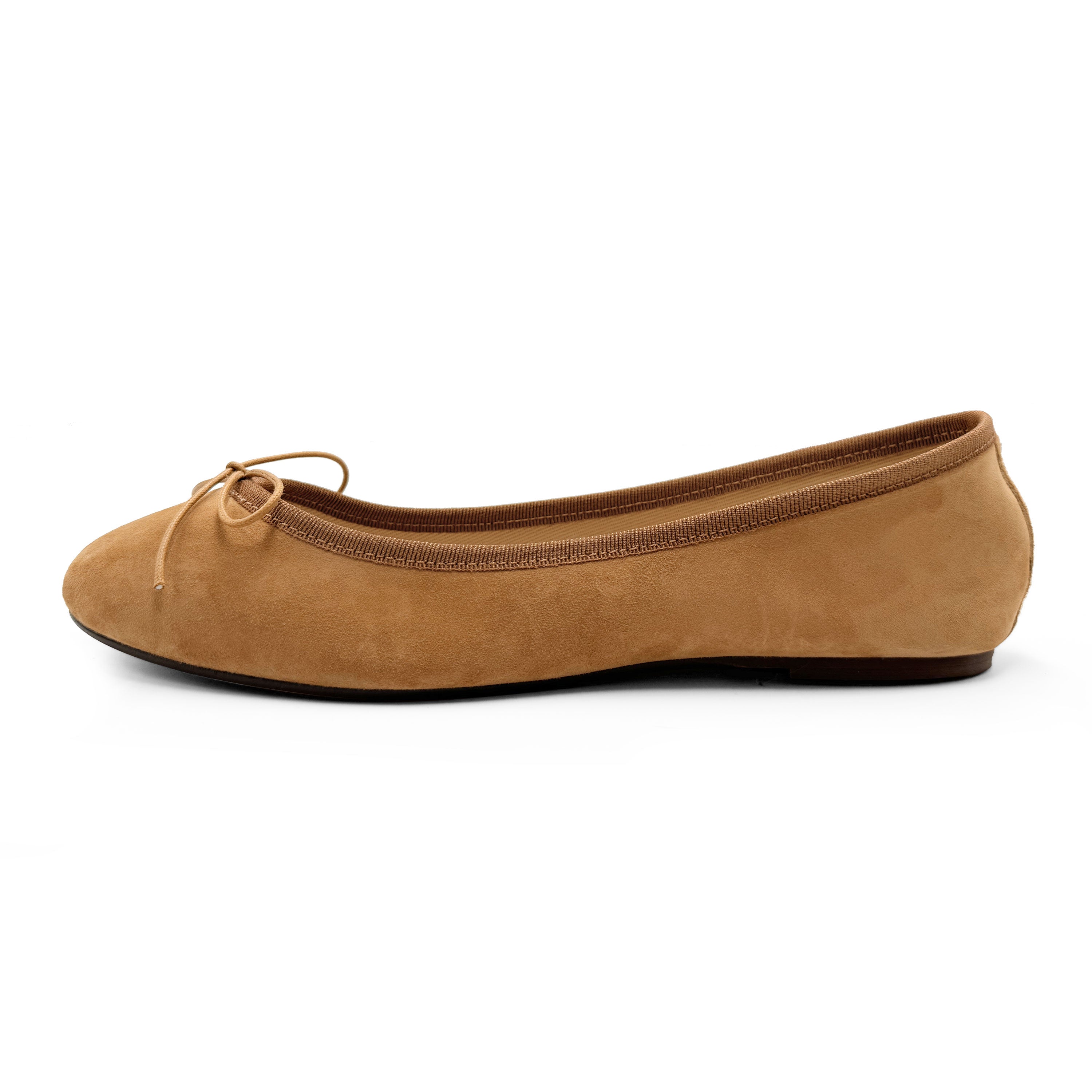 Ballerine in camoscio cuoio