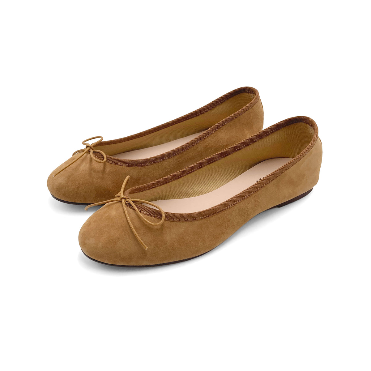 Ballerine in camoscio cuoio