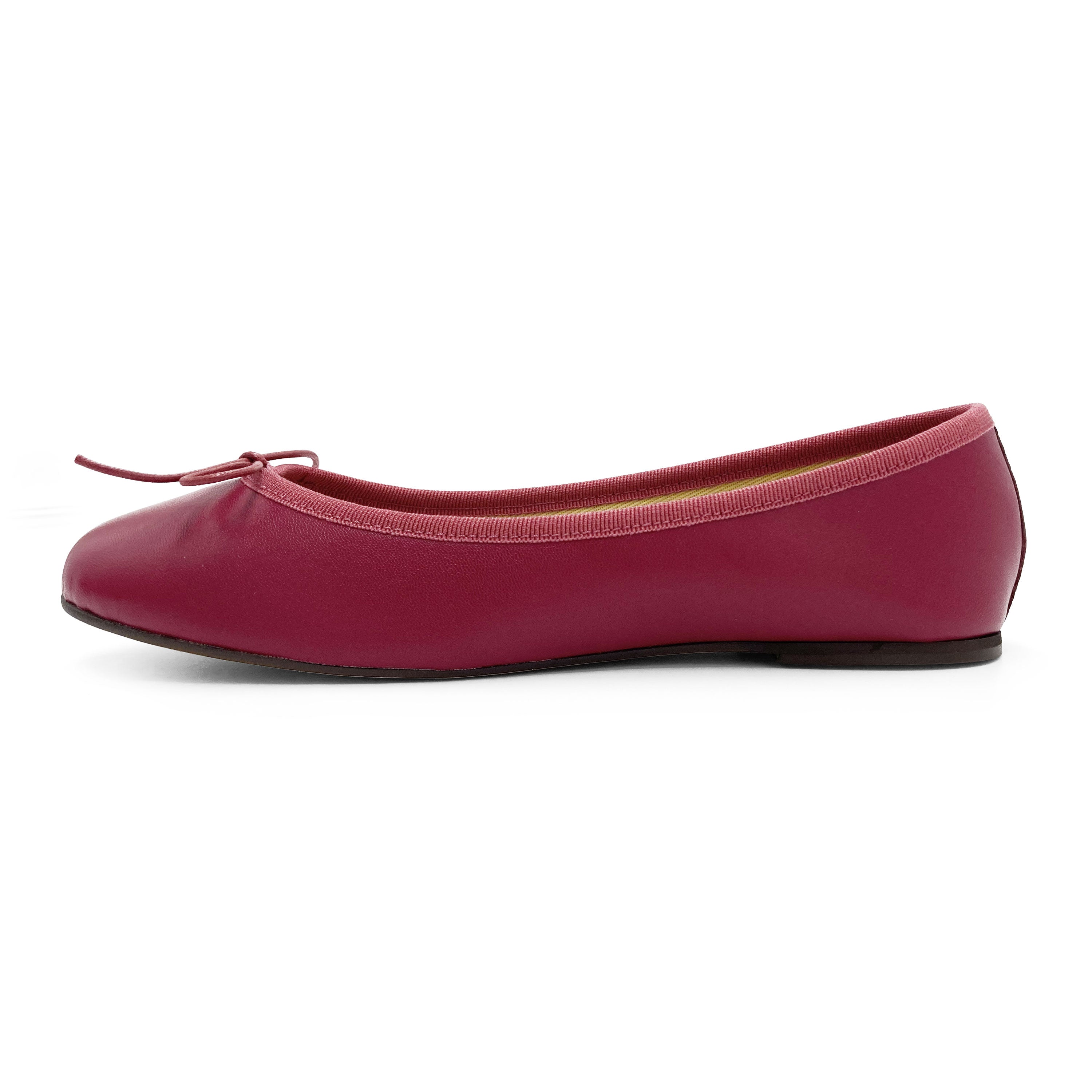 Ballerine in pelle prugna