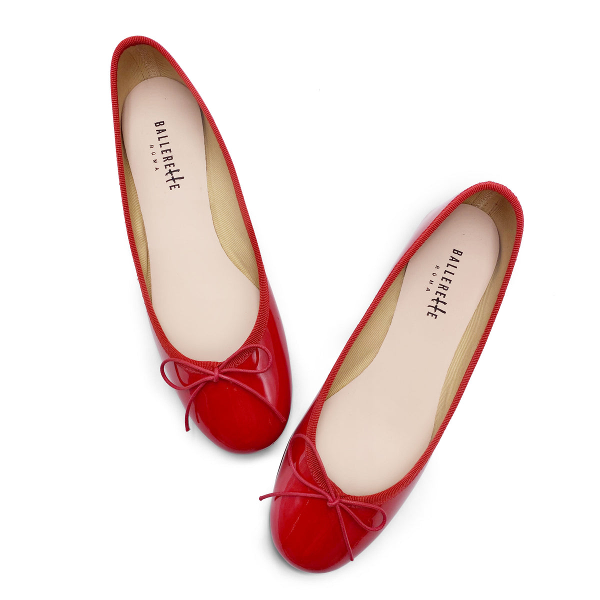 Ballerine rosse in pelle vernice