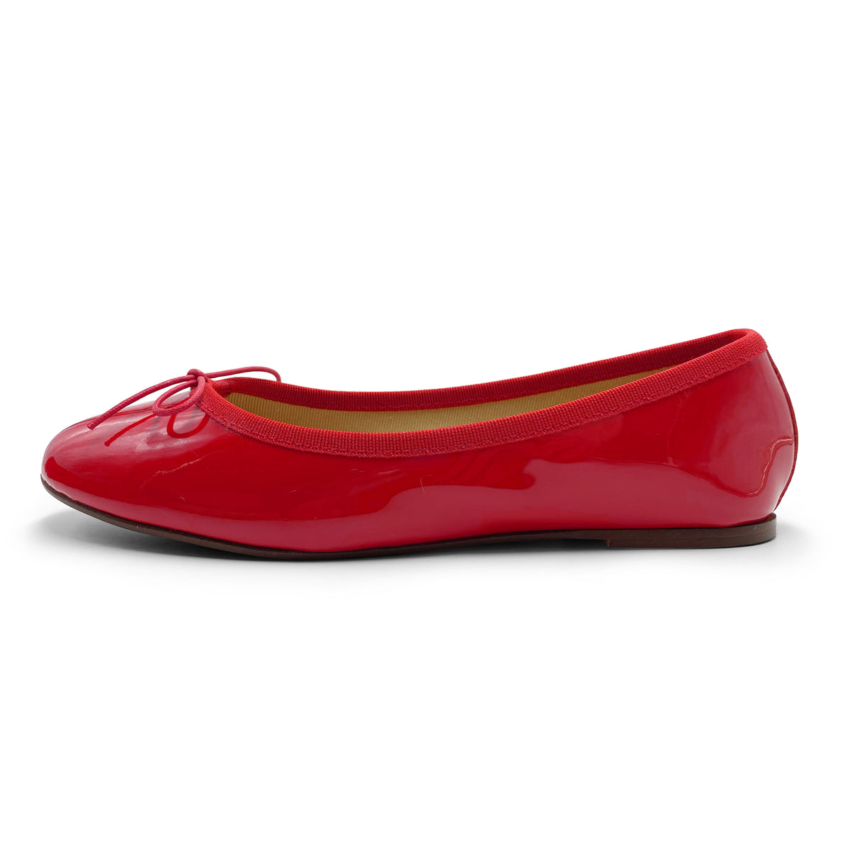 Rote Lackleder Ballerinas