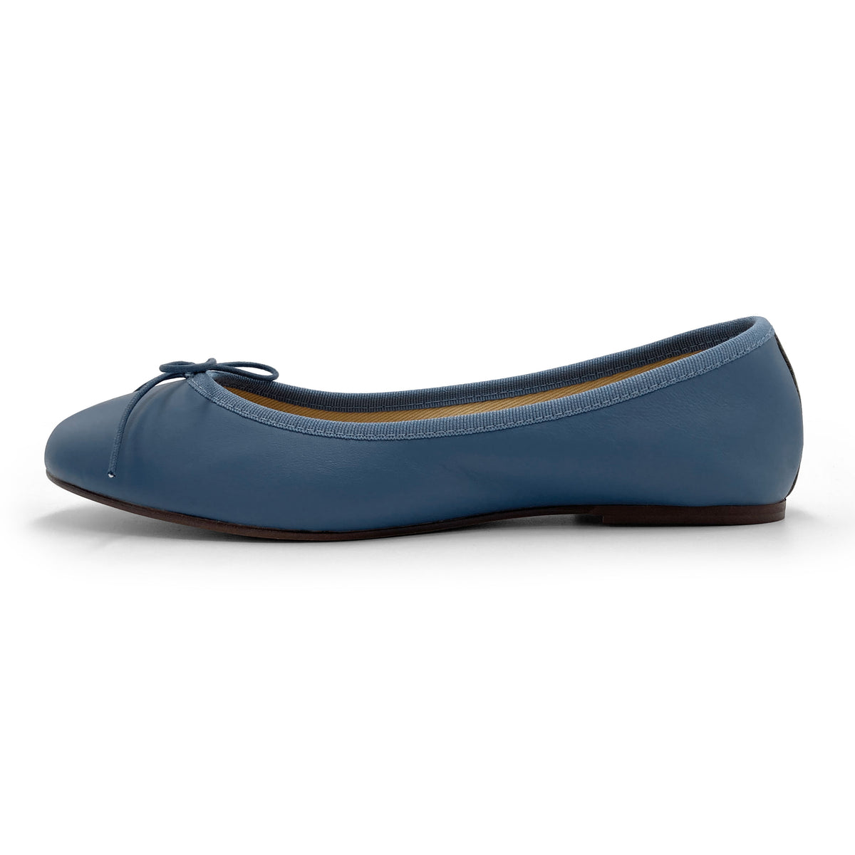 Indigoblaue Lederballerinas