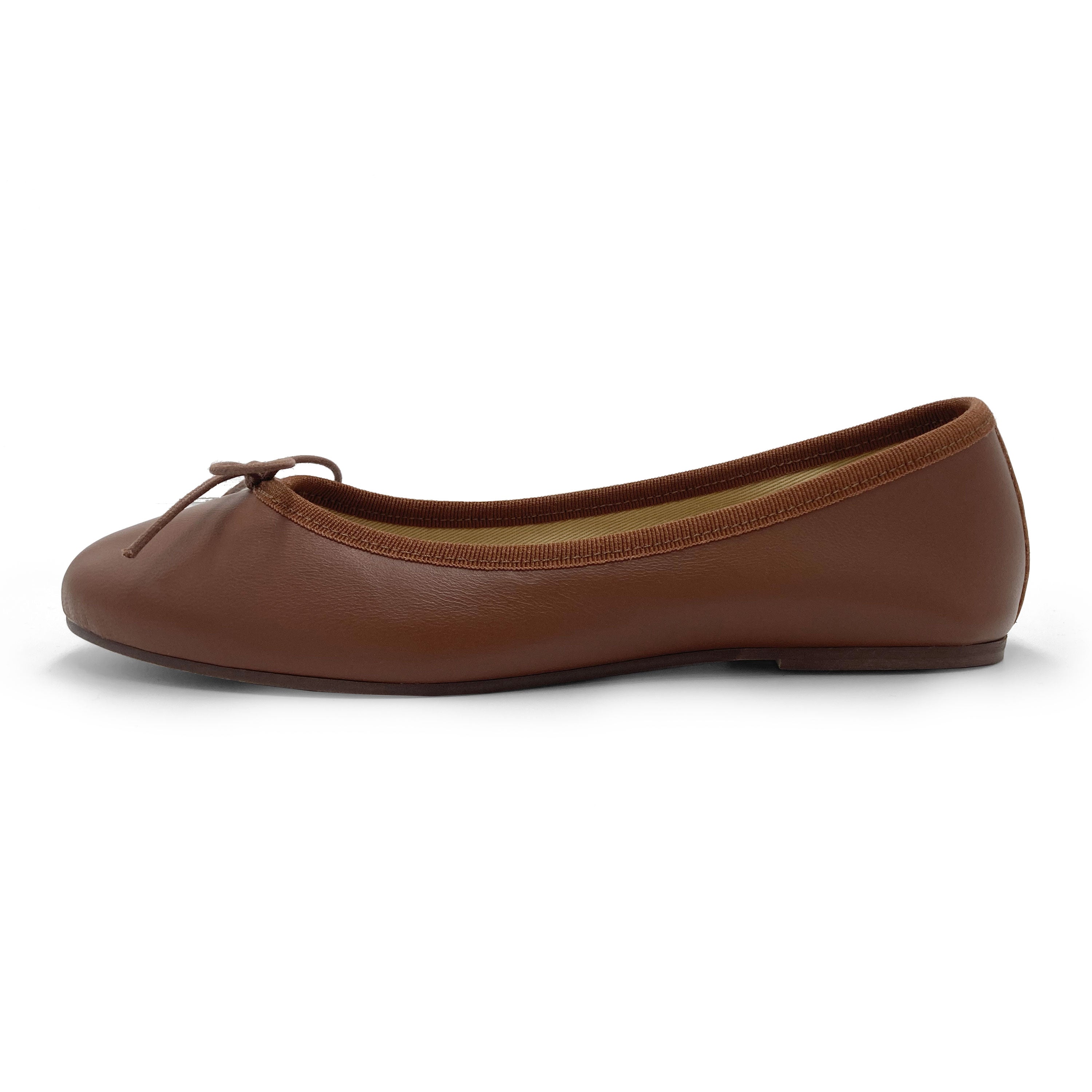 Ballerine marroni in pelle