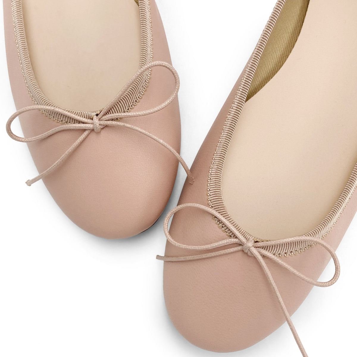 Ballerine in pelle rosa antico