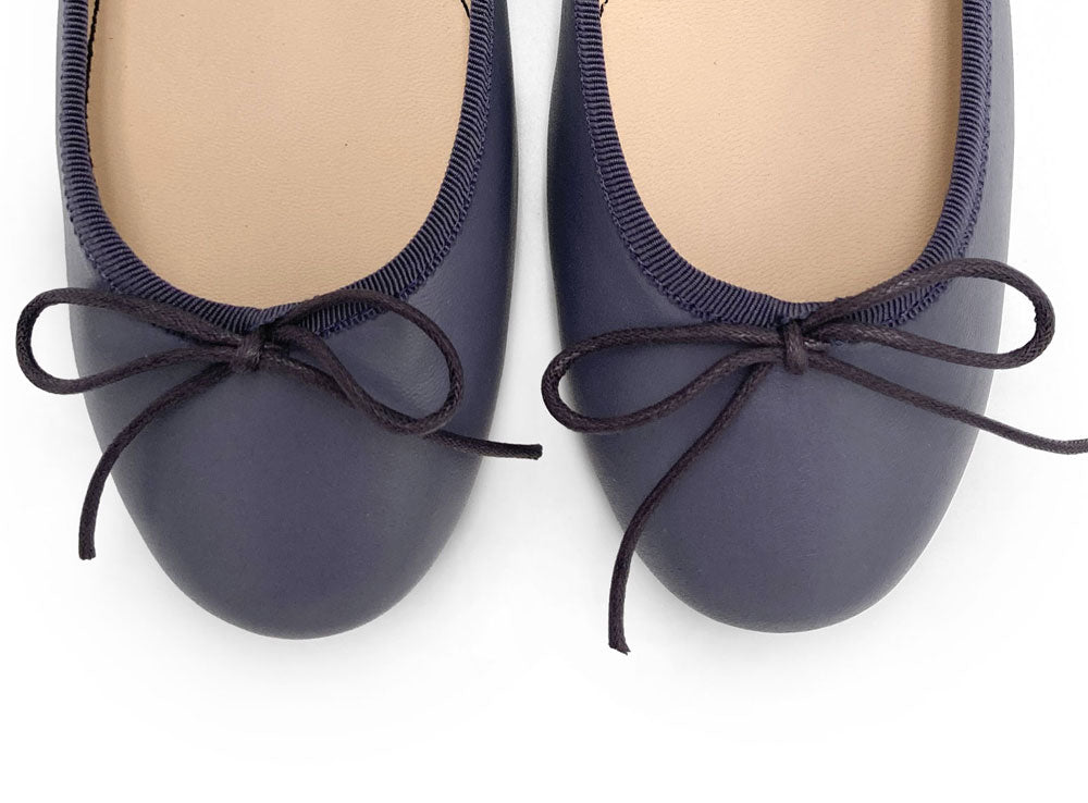 Ballerine vino in pelle