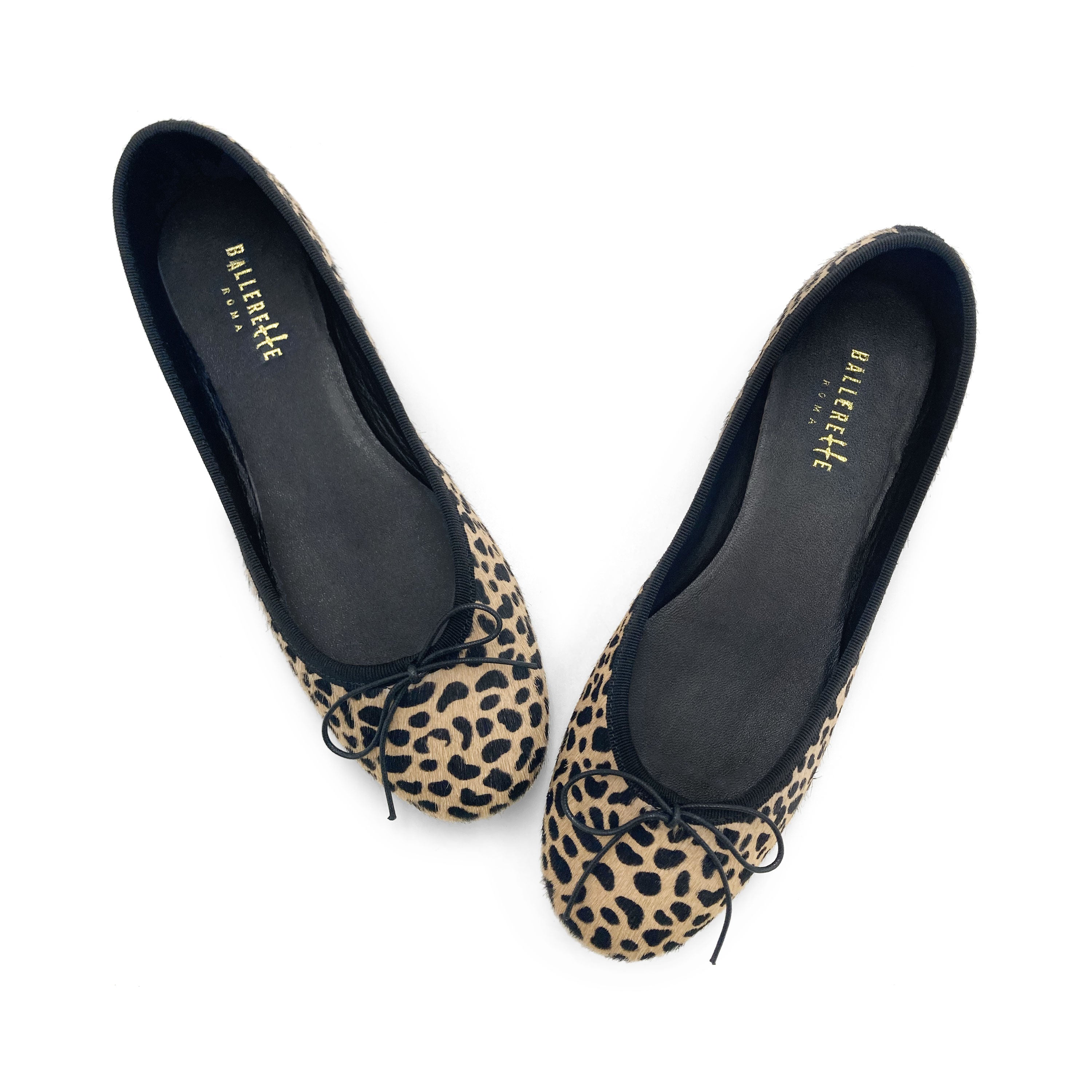 Ballerine animalier in cavallino maculato