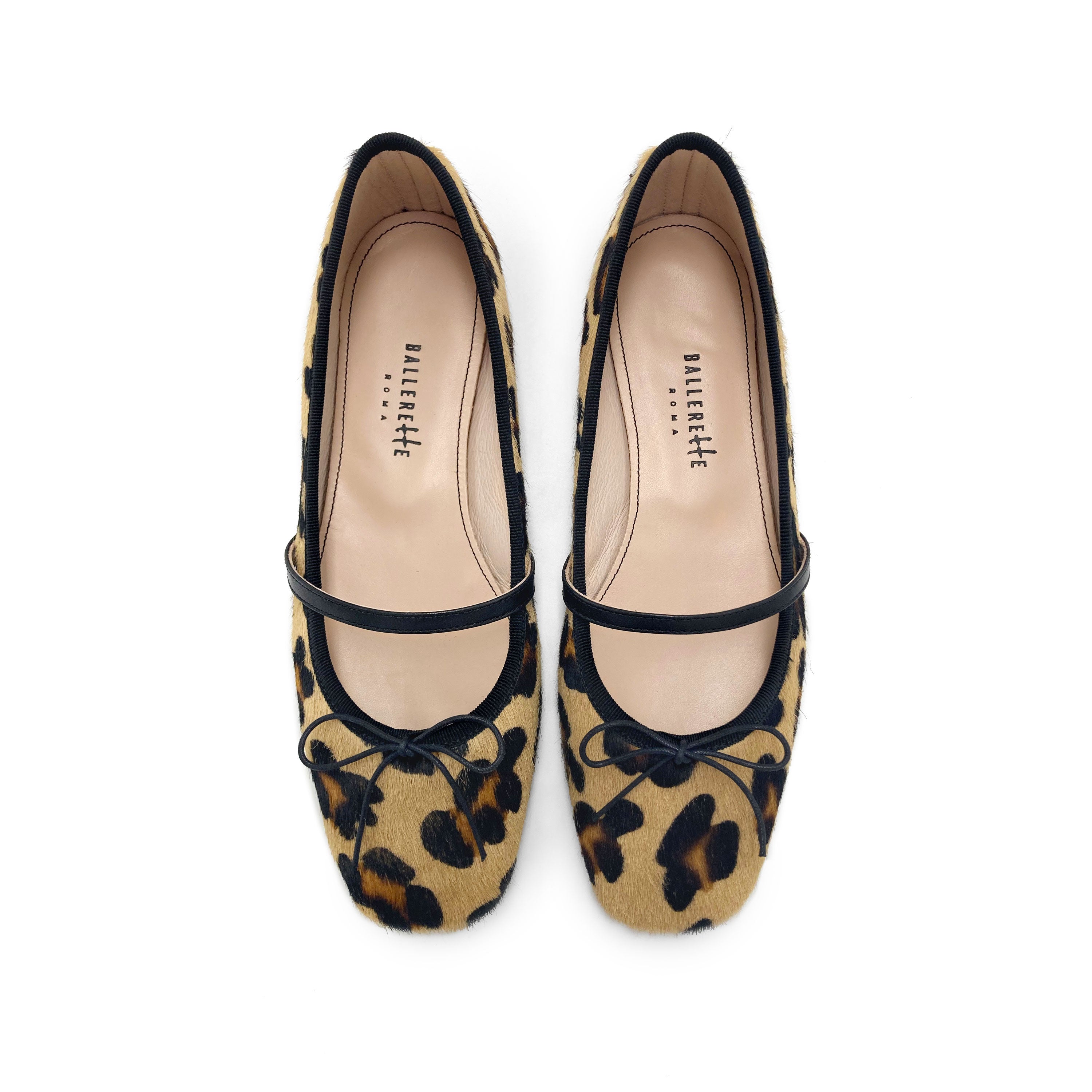 Ballerine Mary Jane in cavallino maculato animalier