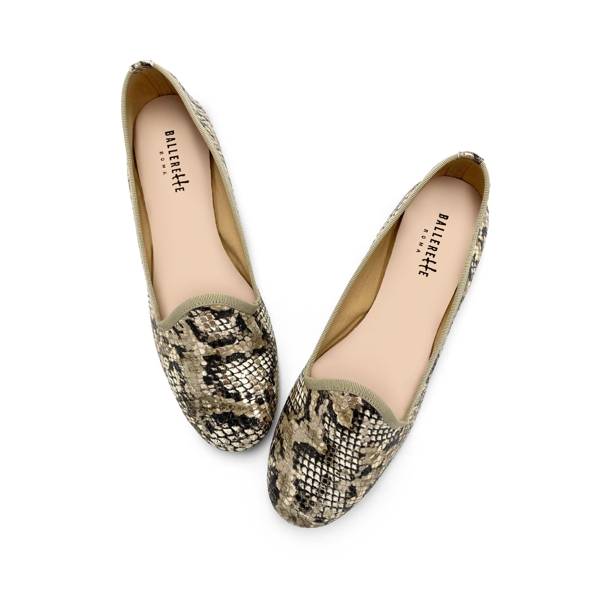 Slippers donna animalier pitonate