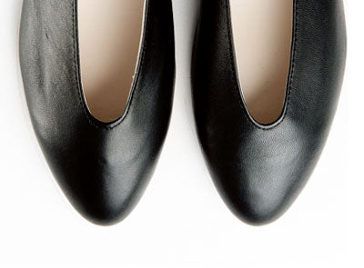 Ballerine nere accollate