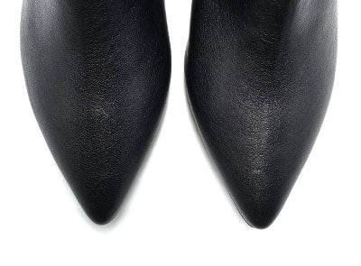 Bottines pointues noires à talon intérieur