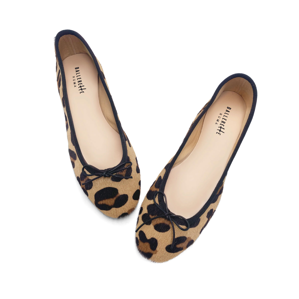 Ballerine leopardate in cavallino