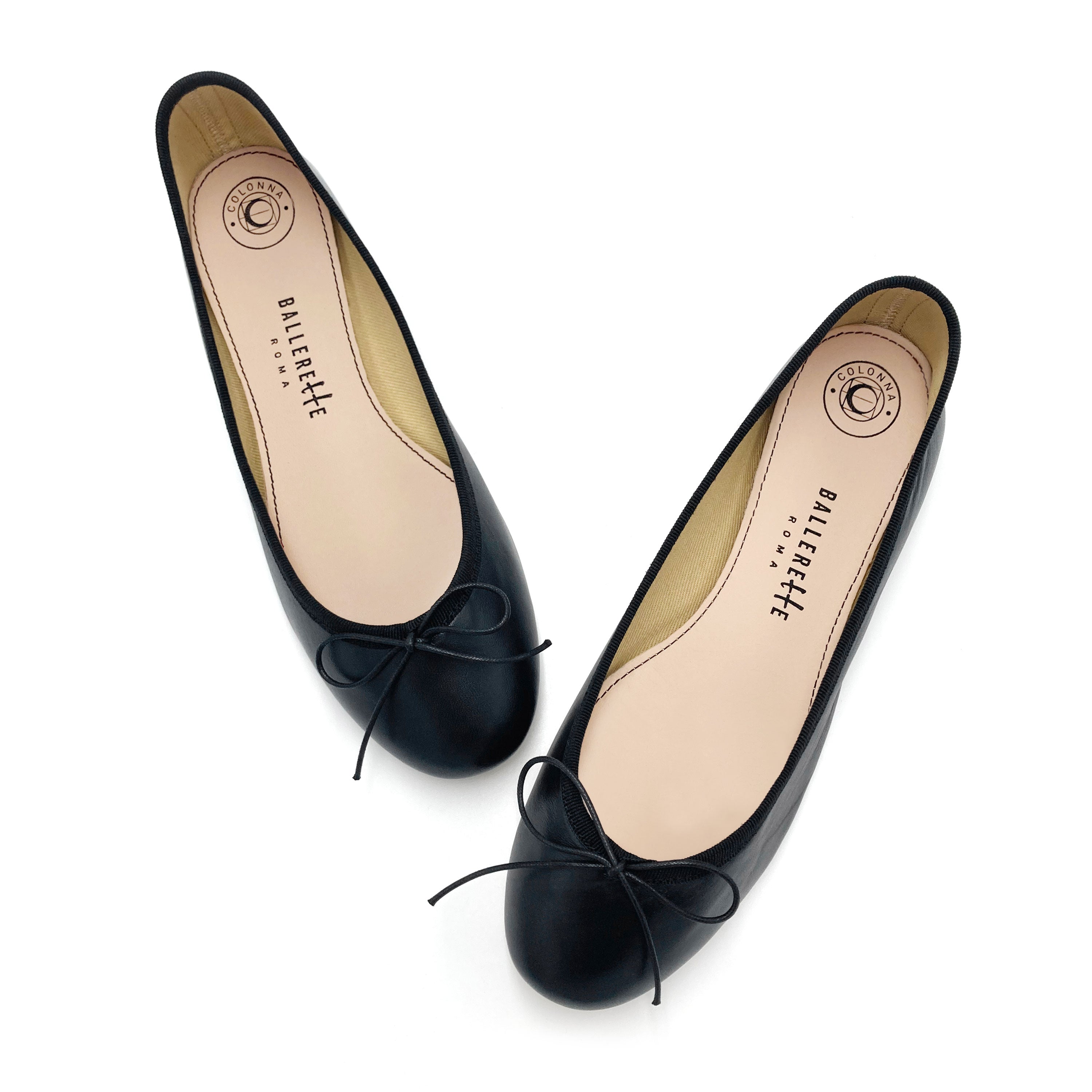 Ballerine in pelle nere