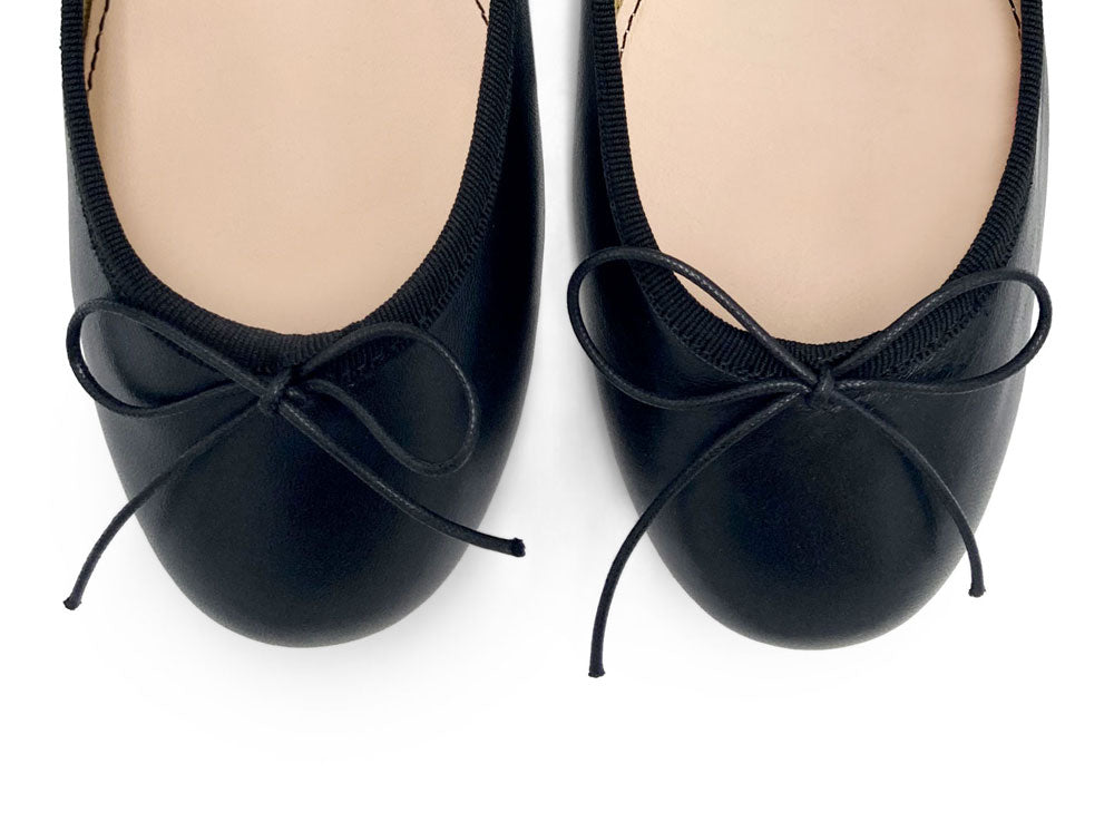Ballerine in pelle nere