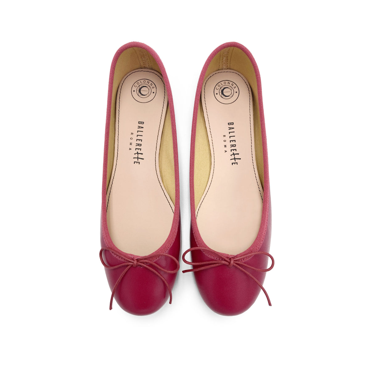 Ballerine in pelle prugna