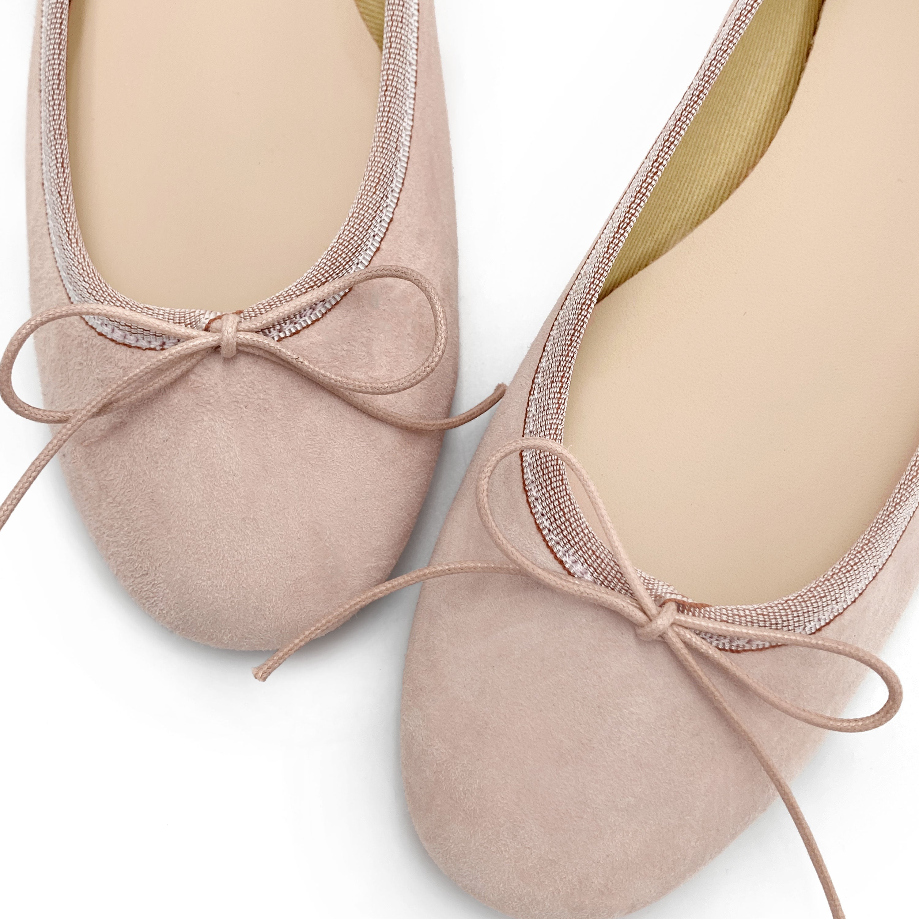 Ballerine in camoscio rosa