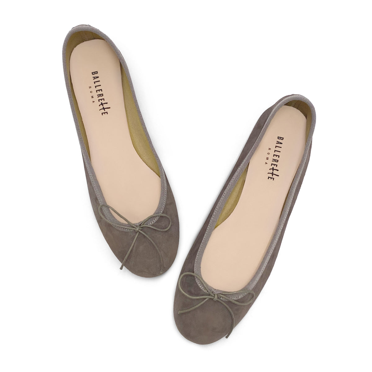 Ballerine in camoscio taupe