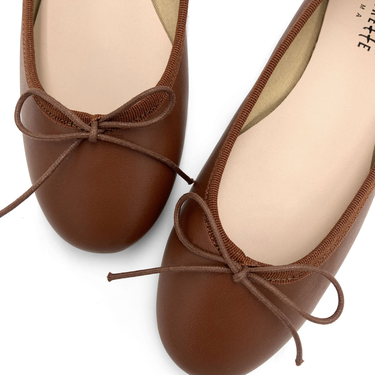 Ballerine marroni in pelle