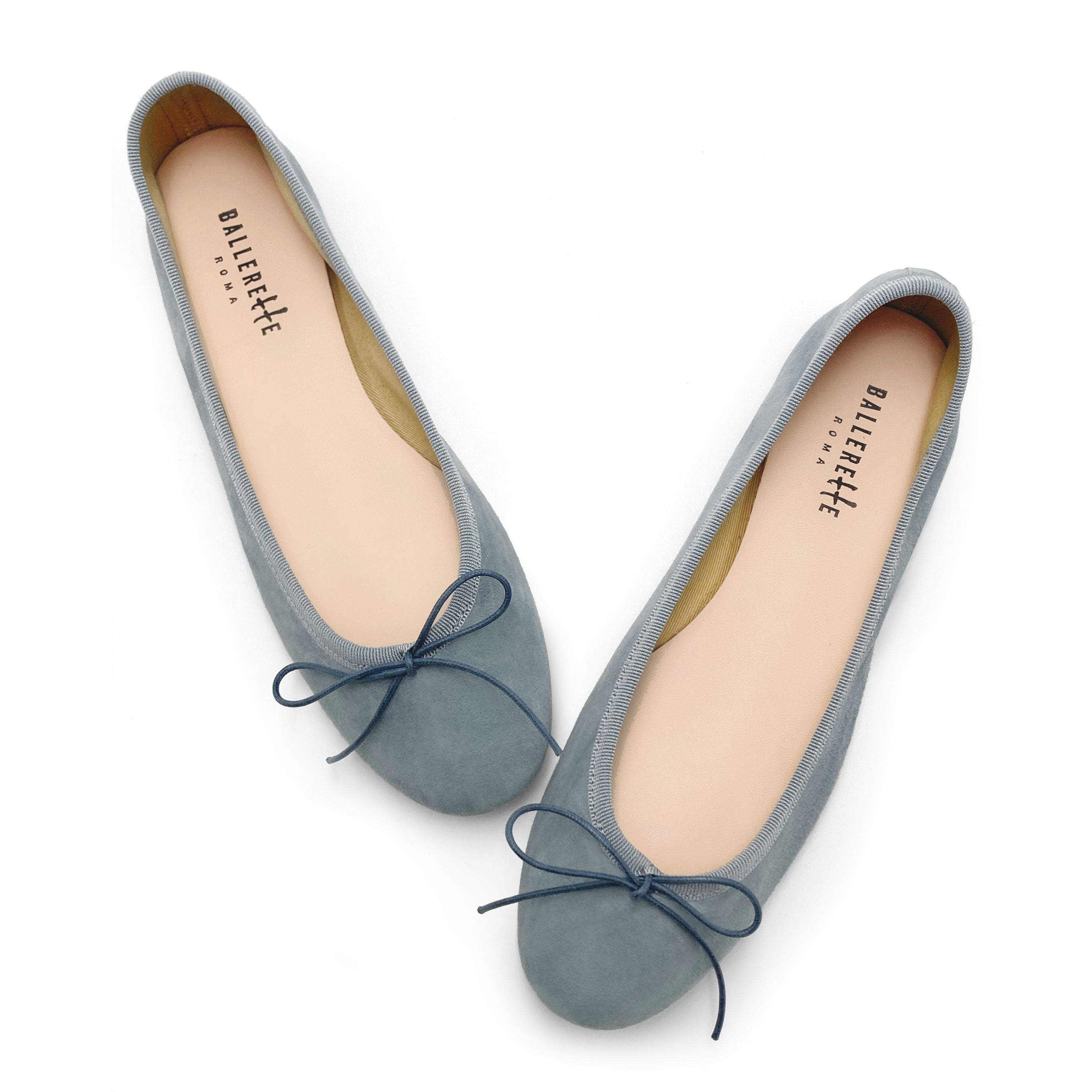 Ballerine in camoscio carta da zucchero