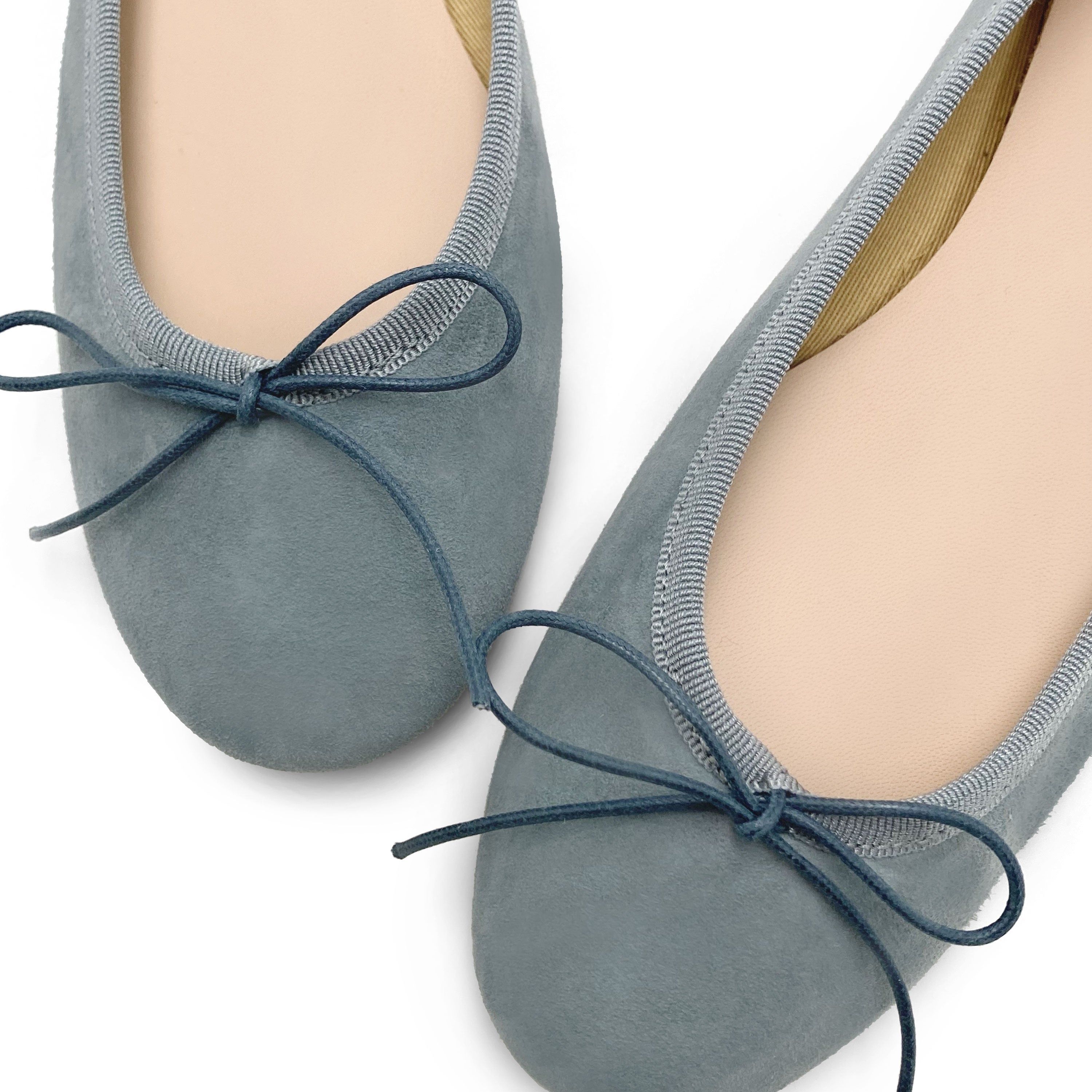 Ballerine in camoscio carta da zucchero