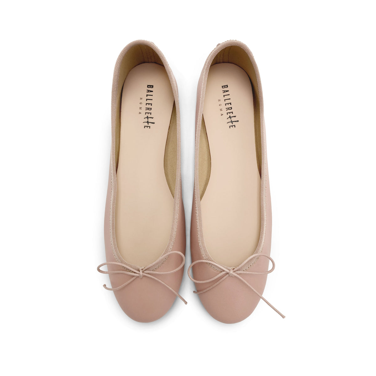 Ballerine in pelle rosa antico