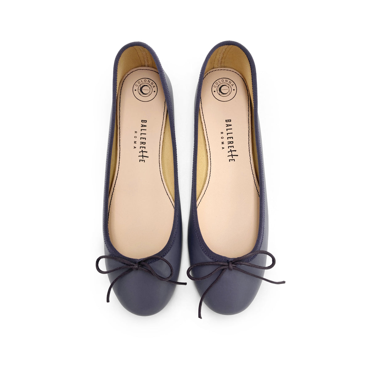 Ballerine vino in pelle