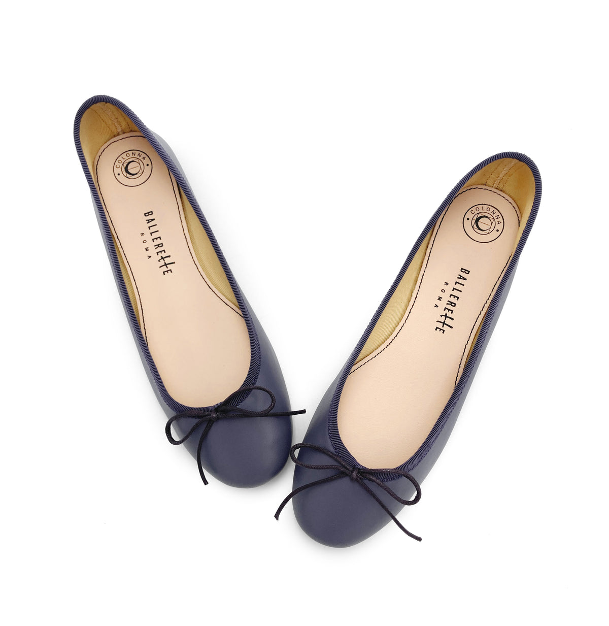 Ballerine vino in pelle