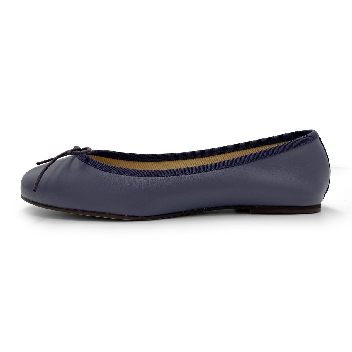 Ballerine vino in pelle