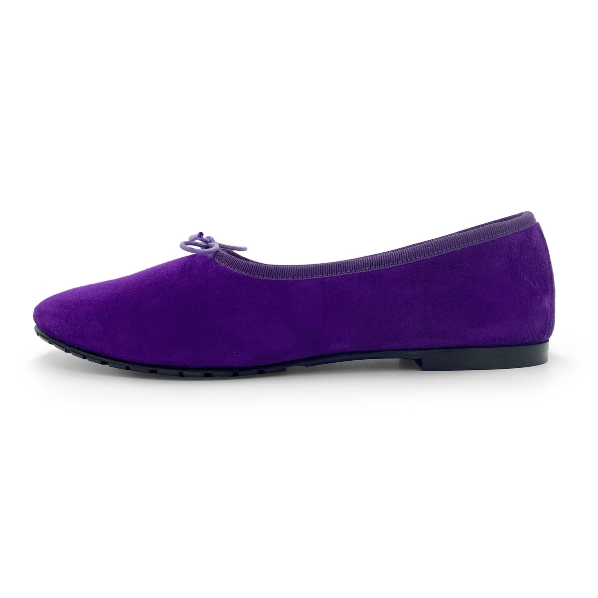 Bailarinas "glove shoes" de mujer violetas en ante