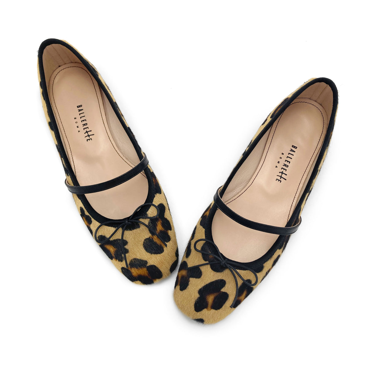 Ballerine Mary Jane in cavallino maculato animalier