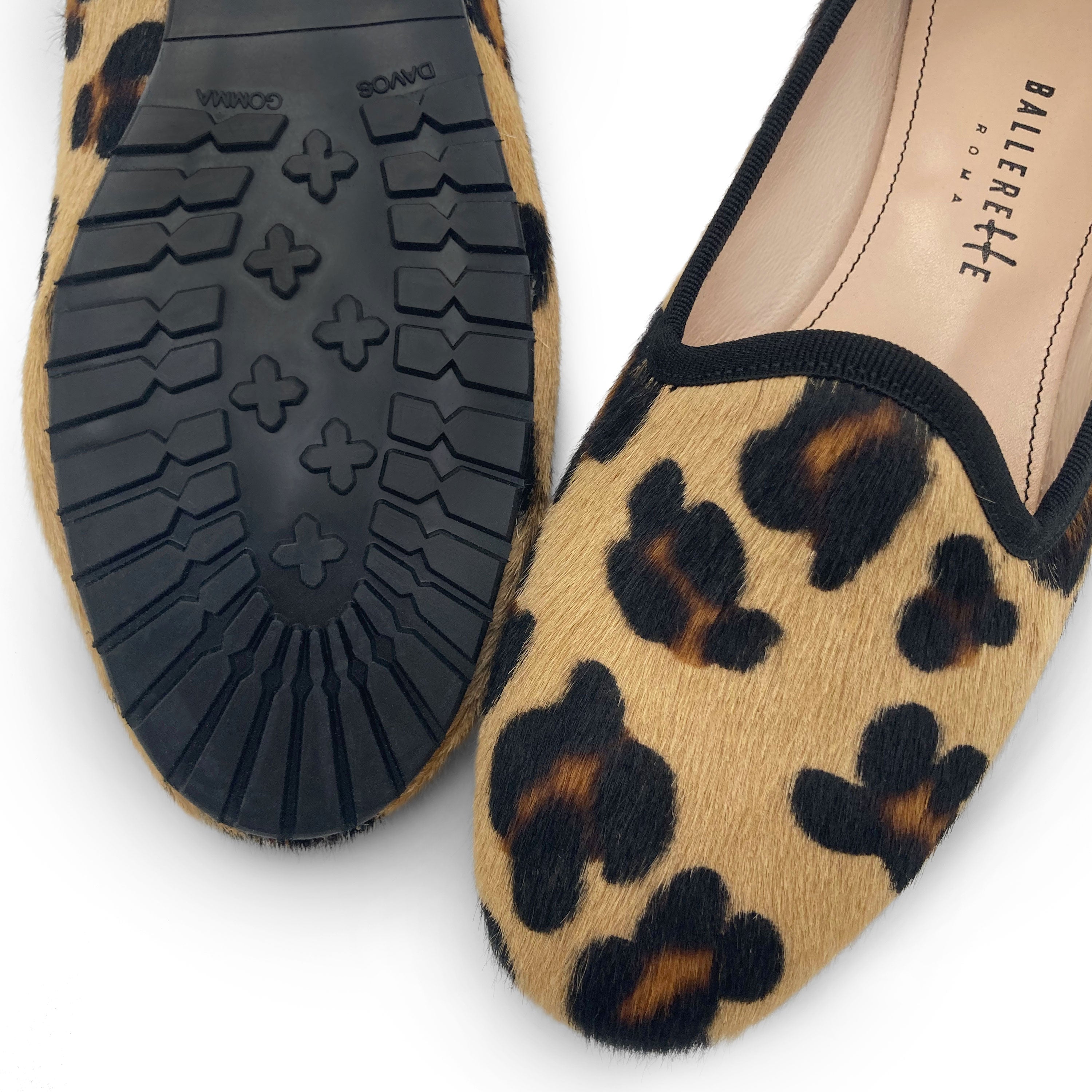 Animalier calf hair women loafers