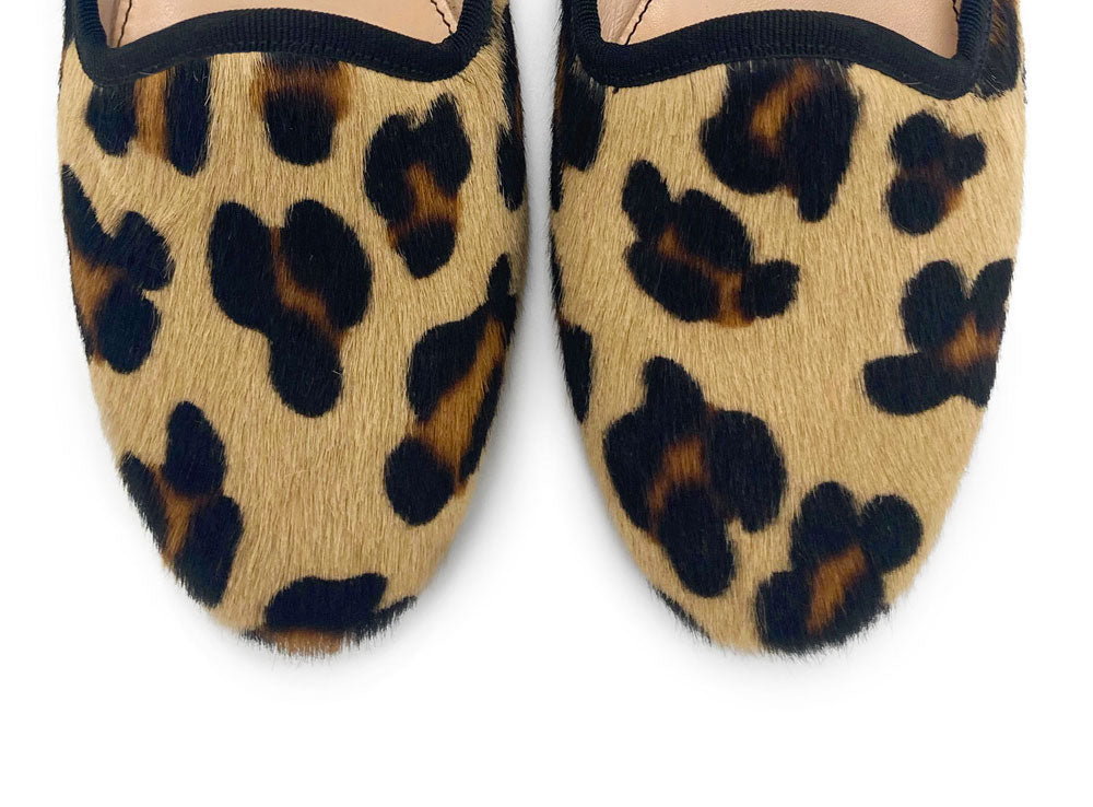 Animalier calf hair women loafers