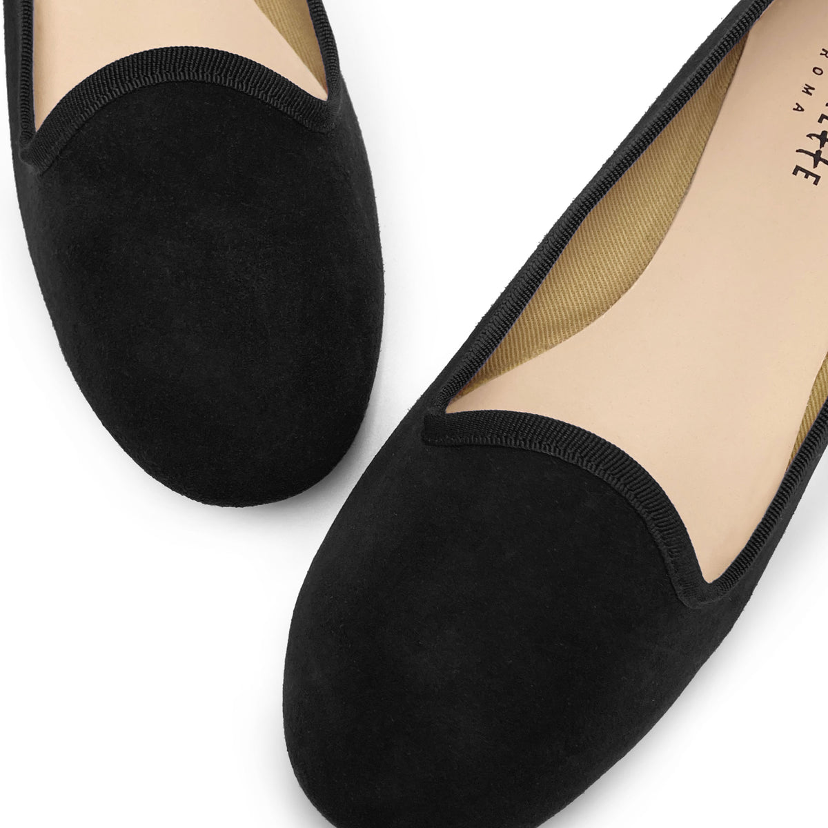 Slippers mujer de ante negro