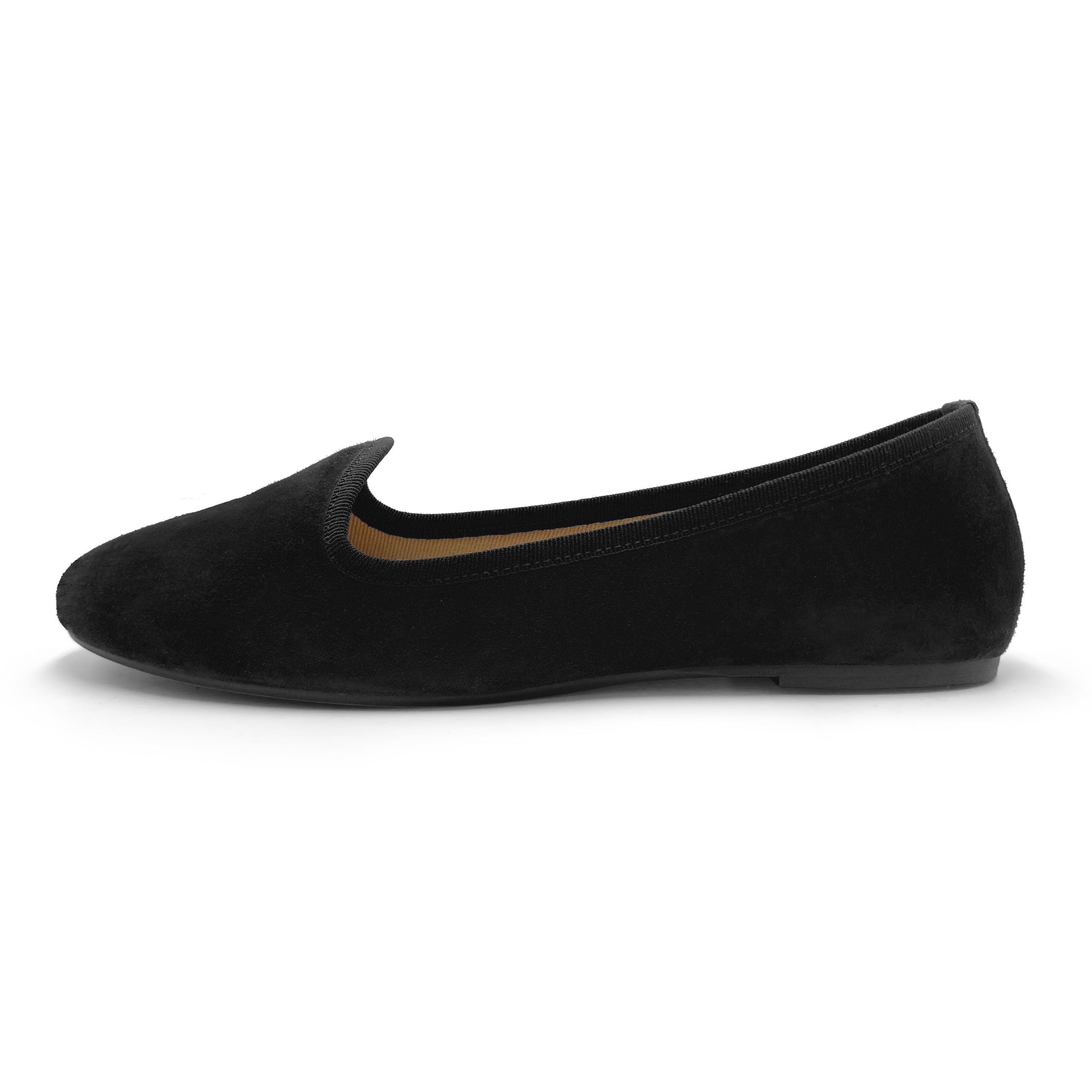 Slippers mujer de ante negro