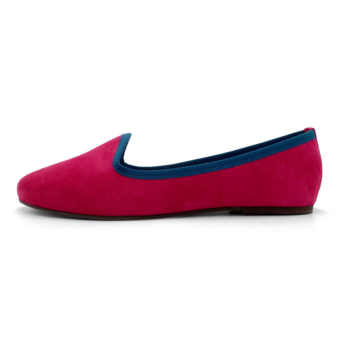 Women loafers in plum suede