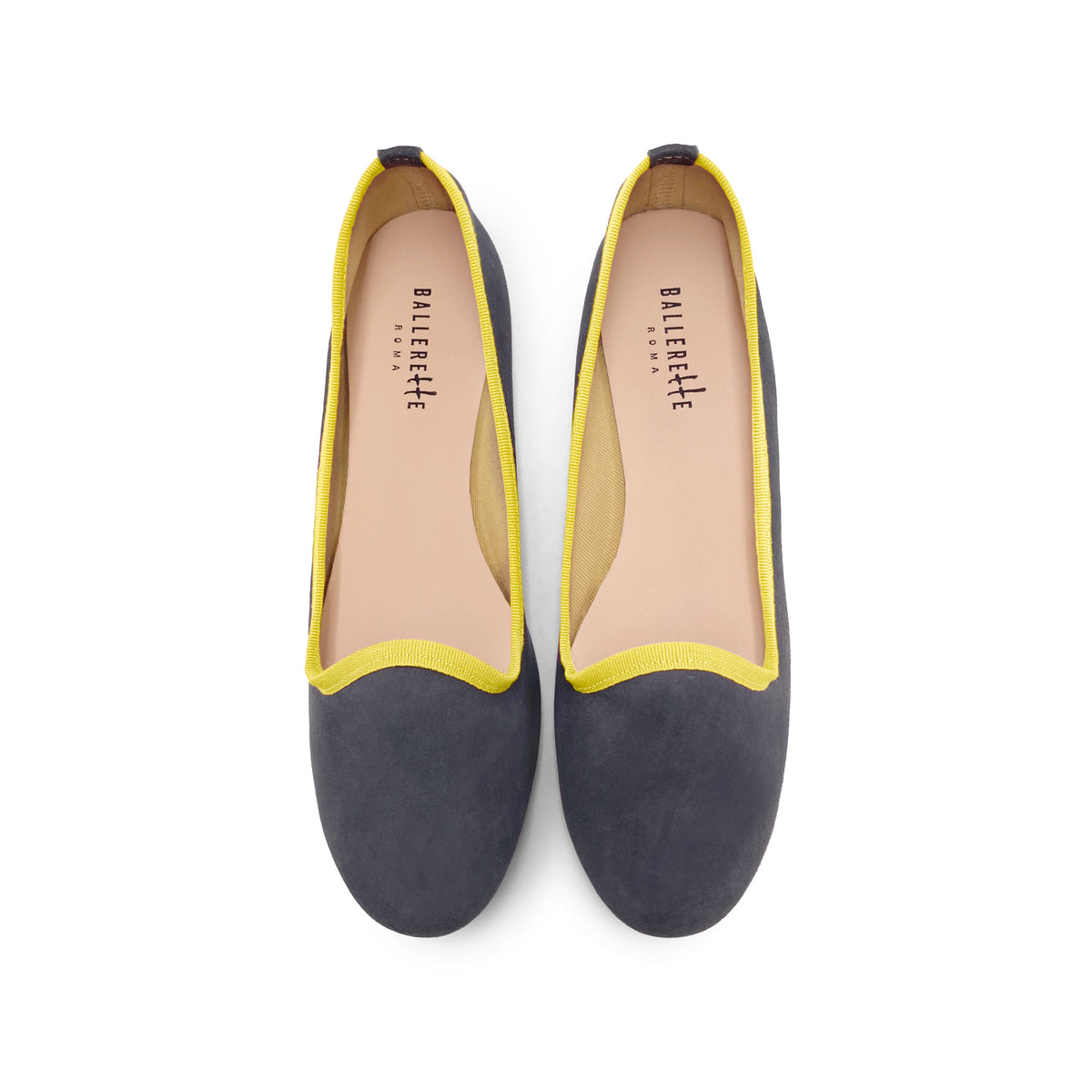 Slippers da donna in camoscio fumo
