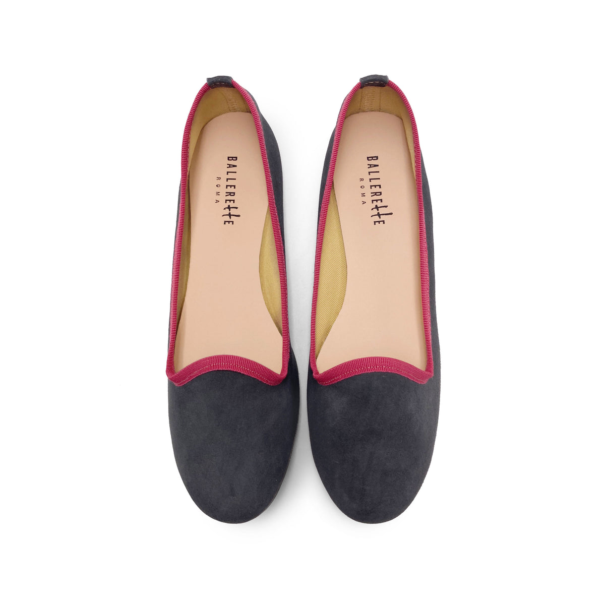Damenslippers aus rauchgrauem Wildleder