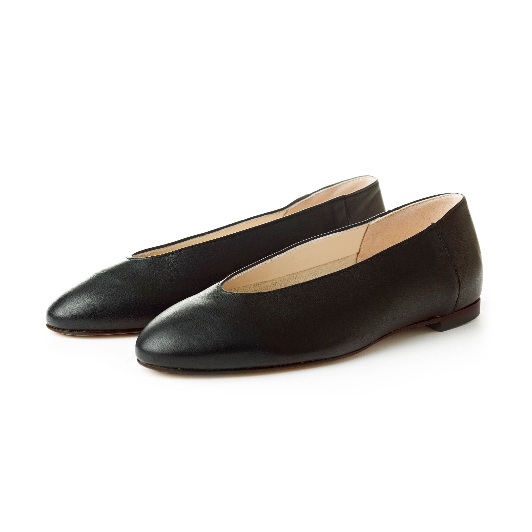 Ballerine nere accollate